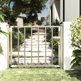 Záhradná brána 100x75 cm nehrdzavejúca oceľ