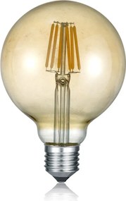 Teplá biela LED/filamentová žiarovka E27, 6 W Globe – Trio