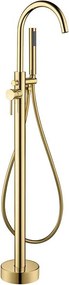 Voľne stojaca súprava na vaňu s batériou 116 cm mosadz