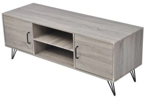 vidaXL TV stolík, 120x40x45 cm, sivý