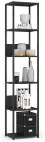 Regál PRAMONI 40x192 cm čierny