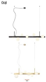 Redo 01-2377 - Luster na lanku GOJI 8xG9/28W/230V čierna