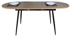 Tempo Kondela Jedálenský stôl, rozkladací, dub/čierna 150-190x75 cm, TAMERON