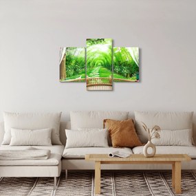 Obraz - Výhľad na tropickú záhradu (90x60 cm)