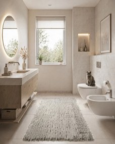 BO-MA, Kúpeľňová predložka Rabbit New taupe, 60x90, hnedá, kúpeľňa
