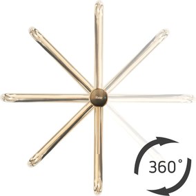 Rea Lugano Slim, vysoká umývadlová batéria, zlatá matná, REA-B4420