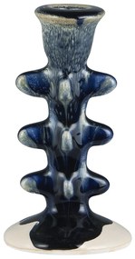 Ib Laursen Keramický svietnik Avignon Rustic Blue