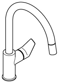 GROHE 30551000 - Drezová batéria START EDGE 357 mm lesklý chróm