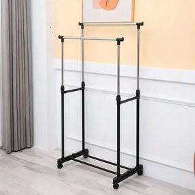 Univerzálny dvojitý vešiak s výškovým nastavením, ModernHome