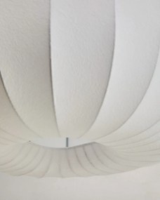 Biele stropné svietidlo s textilným tienidlom ø 51 cm Somar – Kave Home