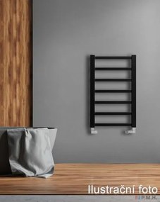 Radiátor kombinovaný P.M.H. Galeon 128x50 cm čierna G35001280BL