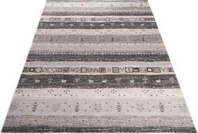 TA Koberec K203A TMAVOSIVÉ SARI B1X Rozmer: 60x100 cm