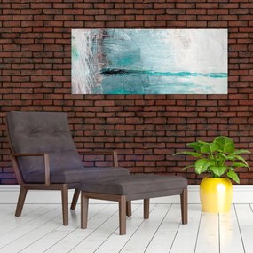 Obraz - Abstraktné olejomaľba (120x50 cm)