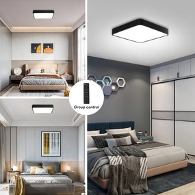 Brilagi -LED Stmievateľné svietidlo POOL SQUARE LED/36W/230V 3000-6000K 40x40 cm čierna+DO