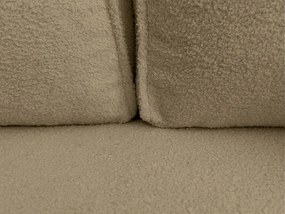 Rozkladacia obojstranná sedacia súprava do L SMART BOUCLE 232x143 cm, tmavobéžová