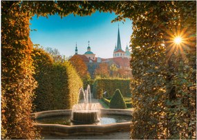 Sklenený obraz - Valdštejnský palác (70x50 cm)
