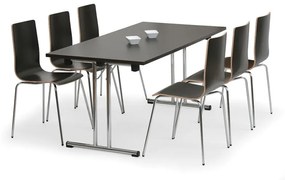 Skladací konferenčný stôl FOLD, 1400x690 mm, wenge