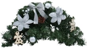 Bestent Vianočná ikebana 60cm Strieborná