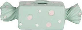 Candle Holder 14x6x4 Cm Blue Plastic - 14*6*4 cm