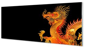 Obraz plexi Japonský zlatý drak 120x60 cm