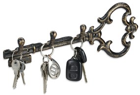 Vešiak na kľúče Antik, 3 háčiky, RD2085 bronz
