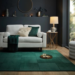 Flair Rugs, Kusový koberec Demi Check Ombre Green, 120x170, zelená, obývacia izba