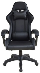 Ergonomická kancelárska stolička s vankúšikmi, čierná