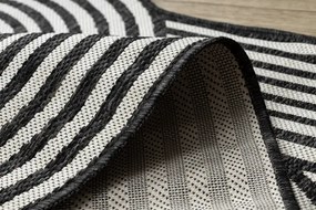 Koberec ORGANIC 2131 geometrický, krémový / čierny / naturálny