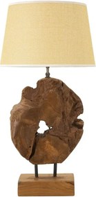Stolná lampa Kepala 35 cm z masívu hnedá