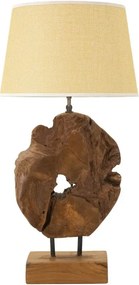 Stolná lampa Kepala 35 cm z masívu hnedá