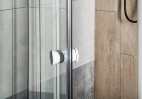 Aqualine, AMICO sprchové dvere výklopné 1040-1220x1850mm, číre sklo, G100