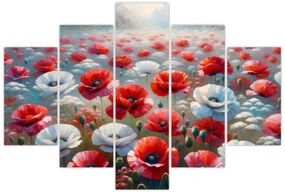 Obraz - Pole vlčích makov (150x105 cm)