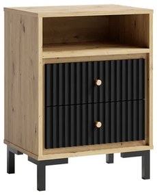 Nočný stolík PARII čierna