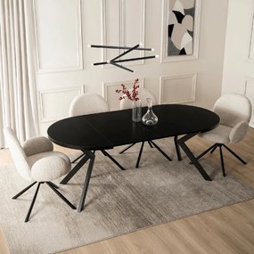 PROXIMA.store - Okrúhly stôl LUKAS FARBA: čierna