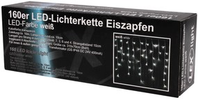 Linder Exclusiv Vianočný svetelný dážď 160 LED LK007I - Studená biela