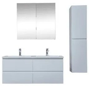 Kúpeľňová skrinka s umývadlom SAT B-Way 119x50x45 cm biela lesk KSETBWAY20, 1 ks