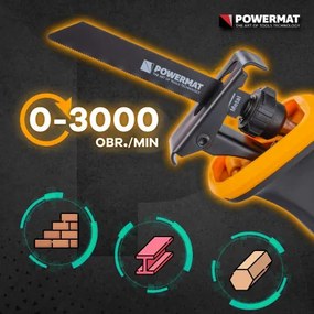 Sammer Elektrická šabľová píla Powermat PM-PSZ-1800TN | 1800W | 20× plátkov PM1278