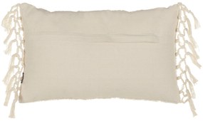 Sada 2 všívaných bavlnených vankúšov so strapcami 30 x 50 cm viacfarebná CALTHA Beliani