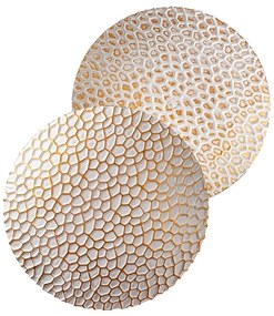 LED nástenné svietidlo v bielej a zlatej farbe ø 21 cm Yosma – Opviq lights