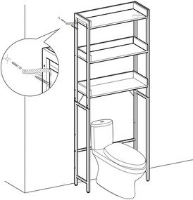 Polica s priestorom BTS002B01
