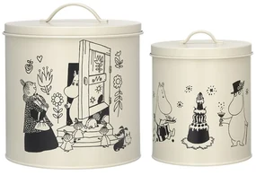 Set dóz na maškrty Moomin Pets 2 ks / 80. výročie