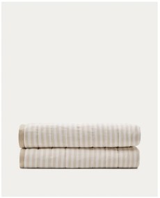 Béžový prešívaný pléd z Bio bavlny 180x240 cm Sini – Kave Home