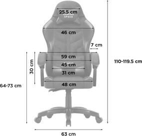 Herná stolička Force 2.7 Black Carbon
