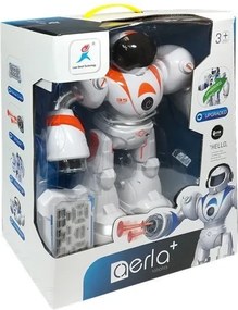 LEAN Toys Diaľkovo ovládaný robot oranžovej farby