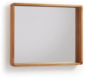 Zrkadlo enivek 80 x 65 cm prírodné MUZZA