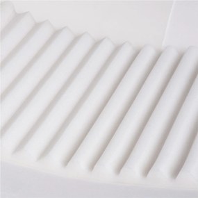 Detské ergonomické kreslo MOONI – svetloružová Lamell, prémiový manšester