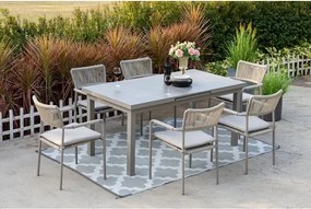 Jedálenská súprava VELIA béžová, 6+1