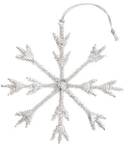 Vianočná ozdoba DIAME strieborná snehová vločka 710490