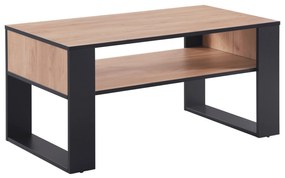 Konferenčný stolík Houseland Domini dub craft zlatý/čierny