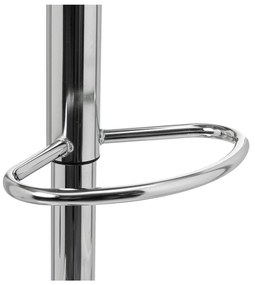 Sivé barové stoličky s nastaviteľnou výškou z imitácie kože v súprave 2 ks (výška sedadla 56,5 cm) – Casa Selección